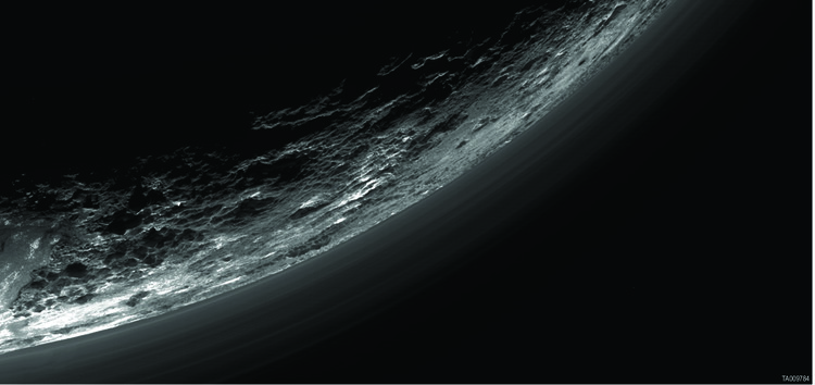 Pluton – droits : NASA/JHUAPL/SwRI/Gladstone et al./Science