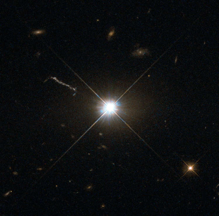 Le quasar 3C 273 - droits : ESA/Hubble & NASA