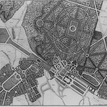 Plan des jardins du château – droits : Observatoire de Paris