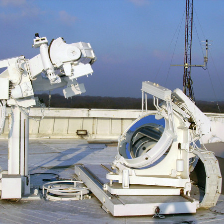 Le cœlostat de la Tour solaire – droits : Observatoire de Paris