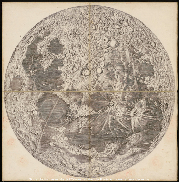 Carte de la Lune - droits : Observatoire de Paris